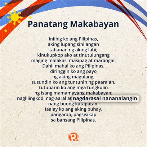 DepEd amends Panatang Makabayan: ‘Nagdarasal’ to .